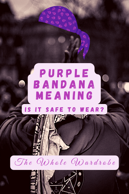 purple bandana meaning